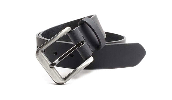 Image of Smoky Mountain Black Leather Belt with nickel free buckle