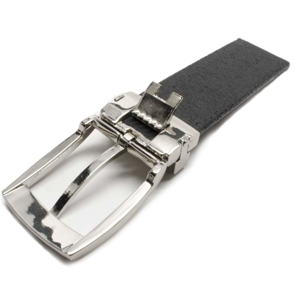 Clamp Pin Buckle. Easy-to-use nickel free buckle with clamp to latch onto leather belt straps.