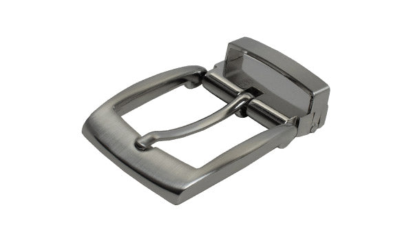 Image of Clamp Pin Buckle. Silver colored. Nickel Free