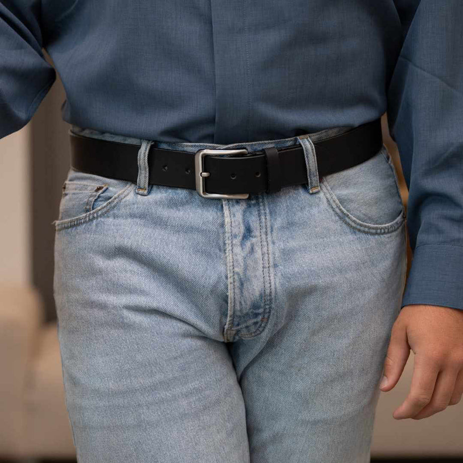 Belt & Buckle American Landscape Waterproof Accessories Hiker's Outdoor Gear  Artisan Signed Buckle Fits 1.5 Leather Snap Belt for Jeans 
