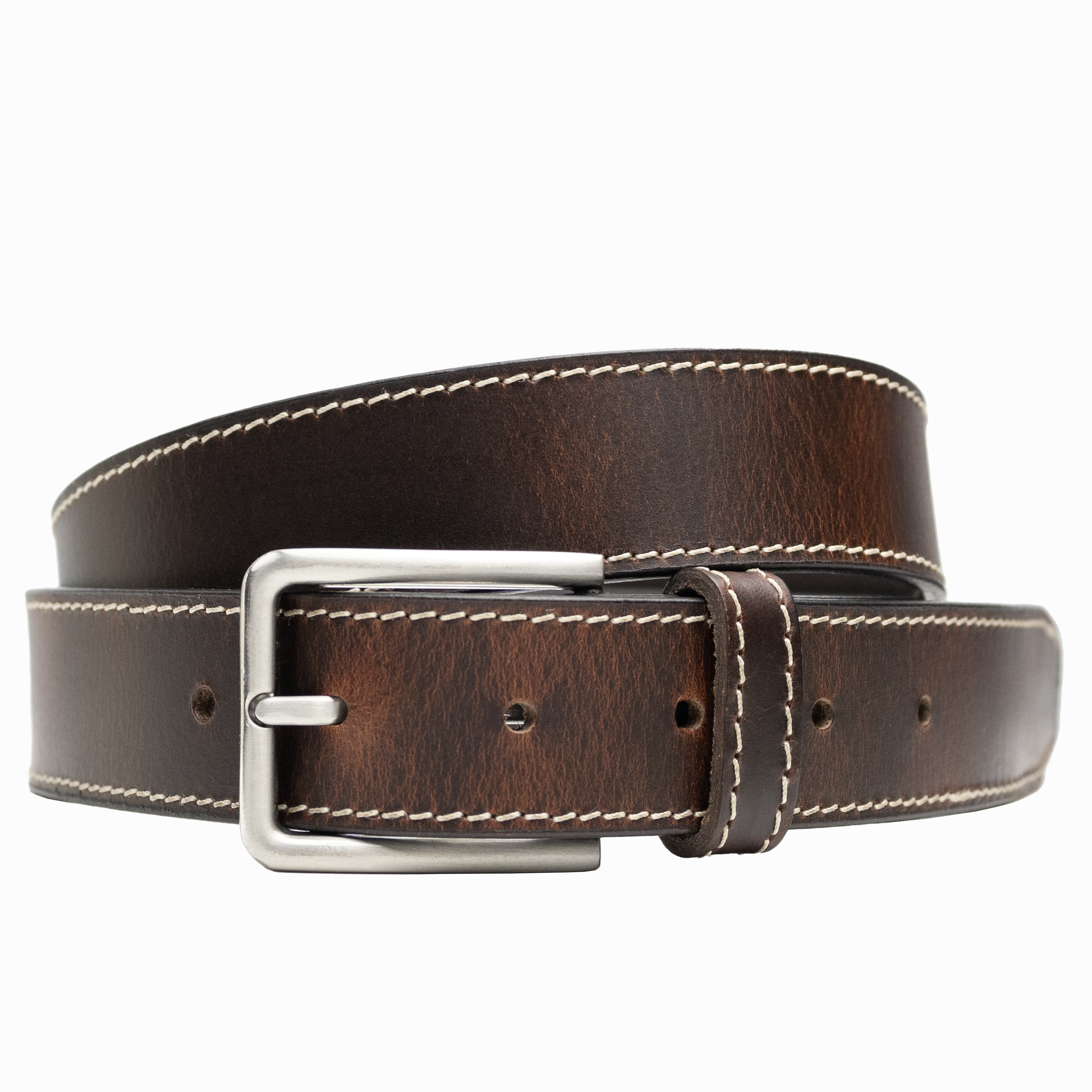 Slick City Brown Belt | Full Grain Leather Dress Belt | Nickel Free Slick City Brown Belt | Full Grain Leather Dress Belt | Nickel Free