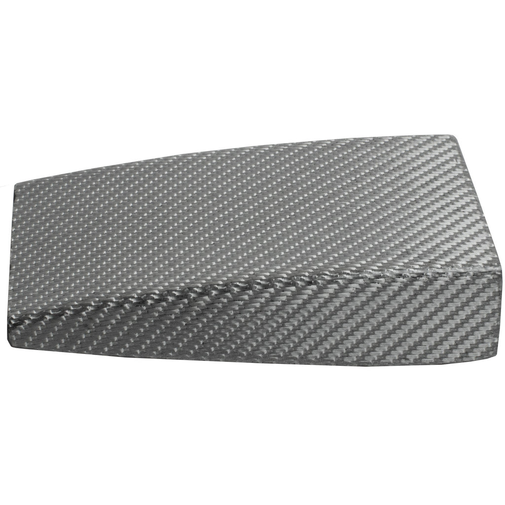 Carbon Fiber Silver Weave Hook Buckle, rectangular, 1.5 inches, Metal Free, TSA Friendly