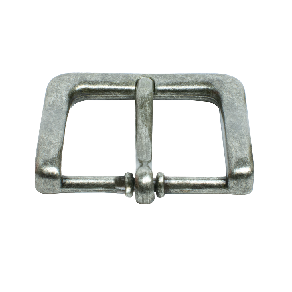 Explorer Buckle. Single pin belt buckle, classically squarish design with central pin