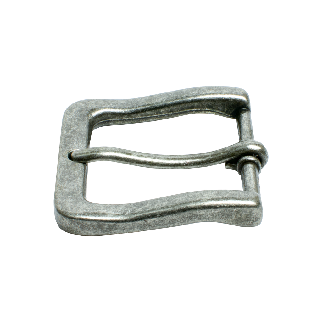 Explorer Buckle. Nickel free belt buckle. Natural finish with slightly curved sides.