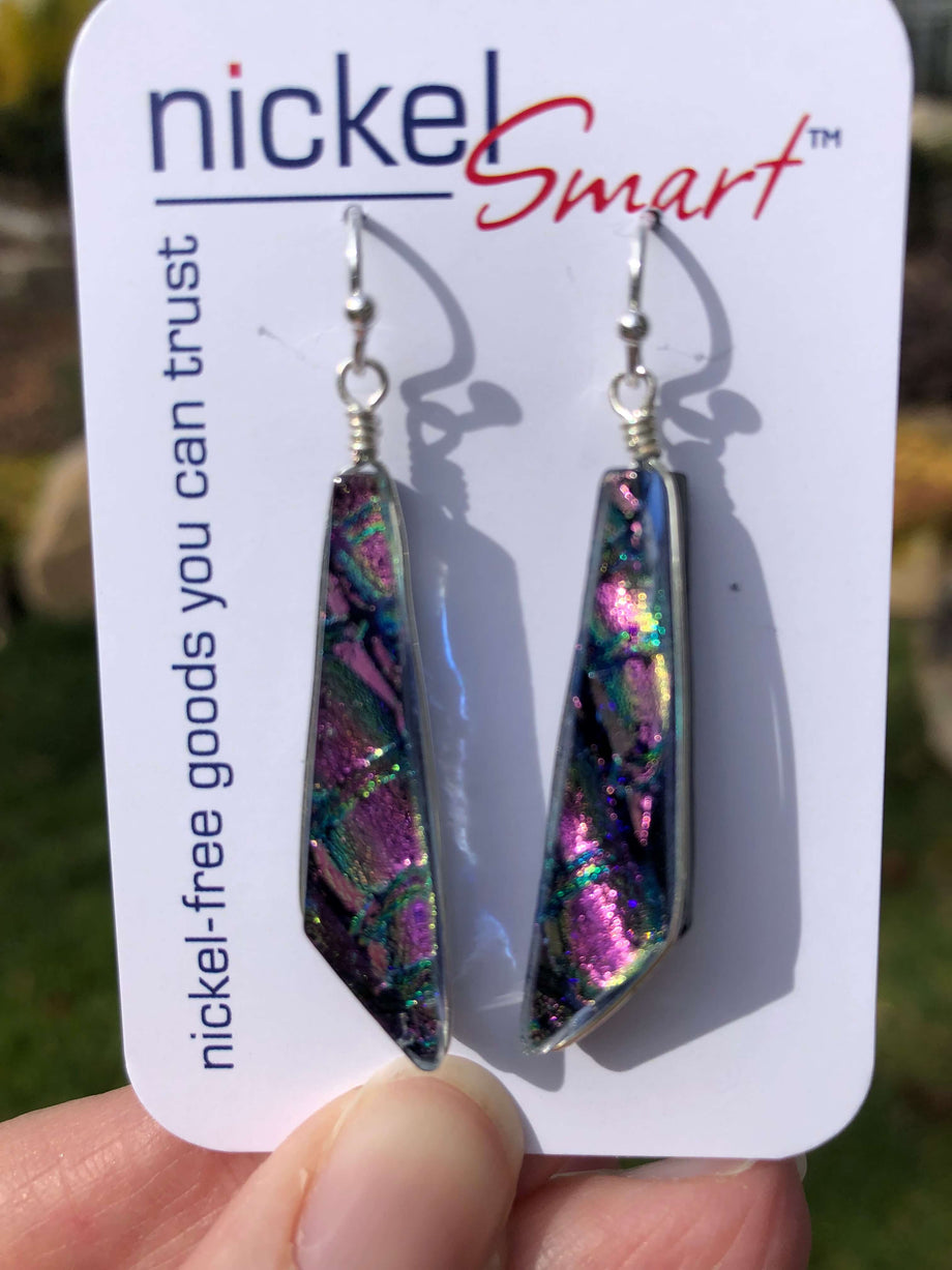 Looking Glass Falls Drop Earrings - Lilac by Nickel Smart®