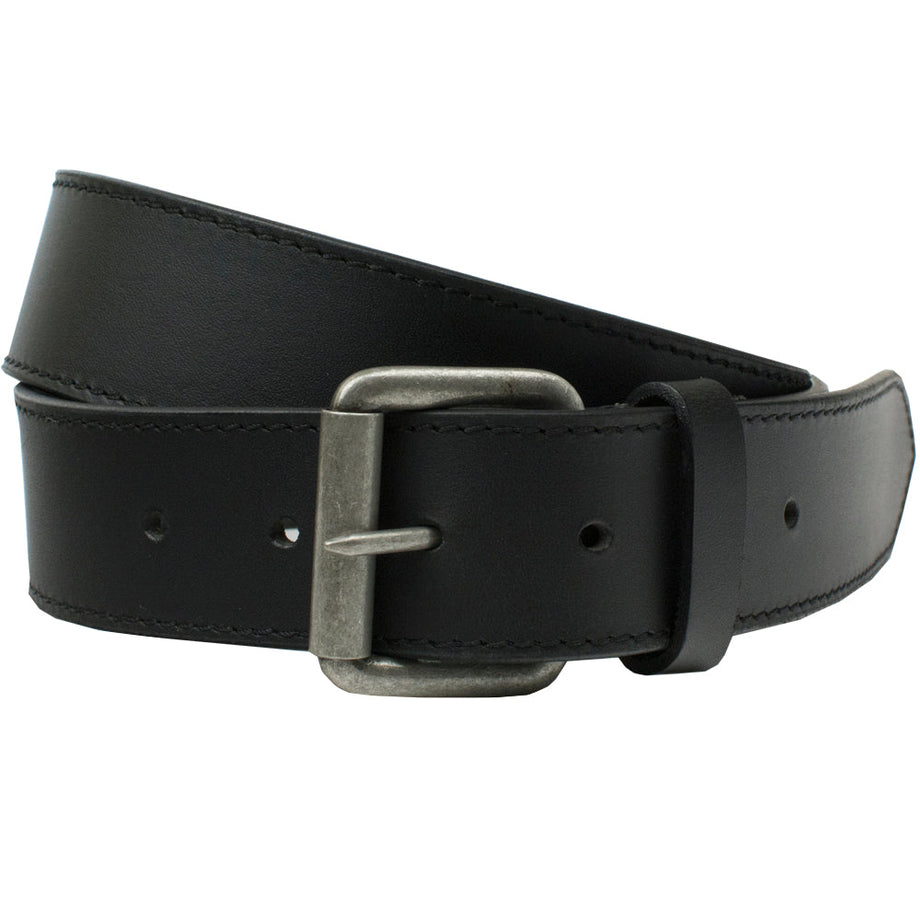 Nickel Free Belt Set | Millennial Black Belts by Nickel Zero 34 inch / Black / Zinc Alloy/Leather