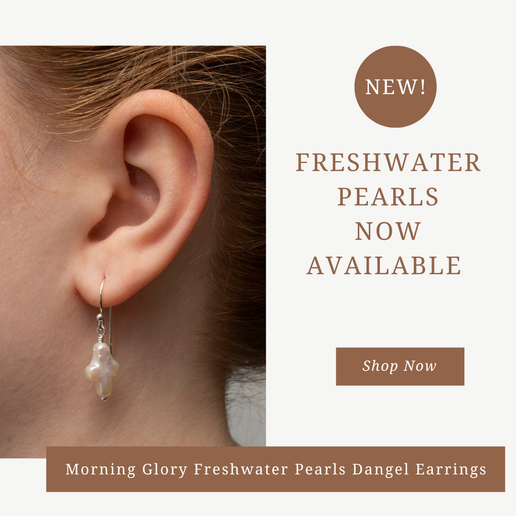 New! Freshwater Pearls Now Available. Shop Now. Morning Glory Freshwater Pearls dangle Earrings.