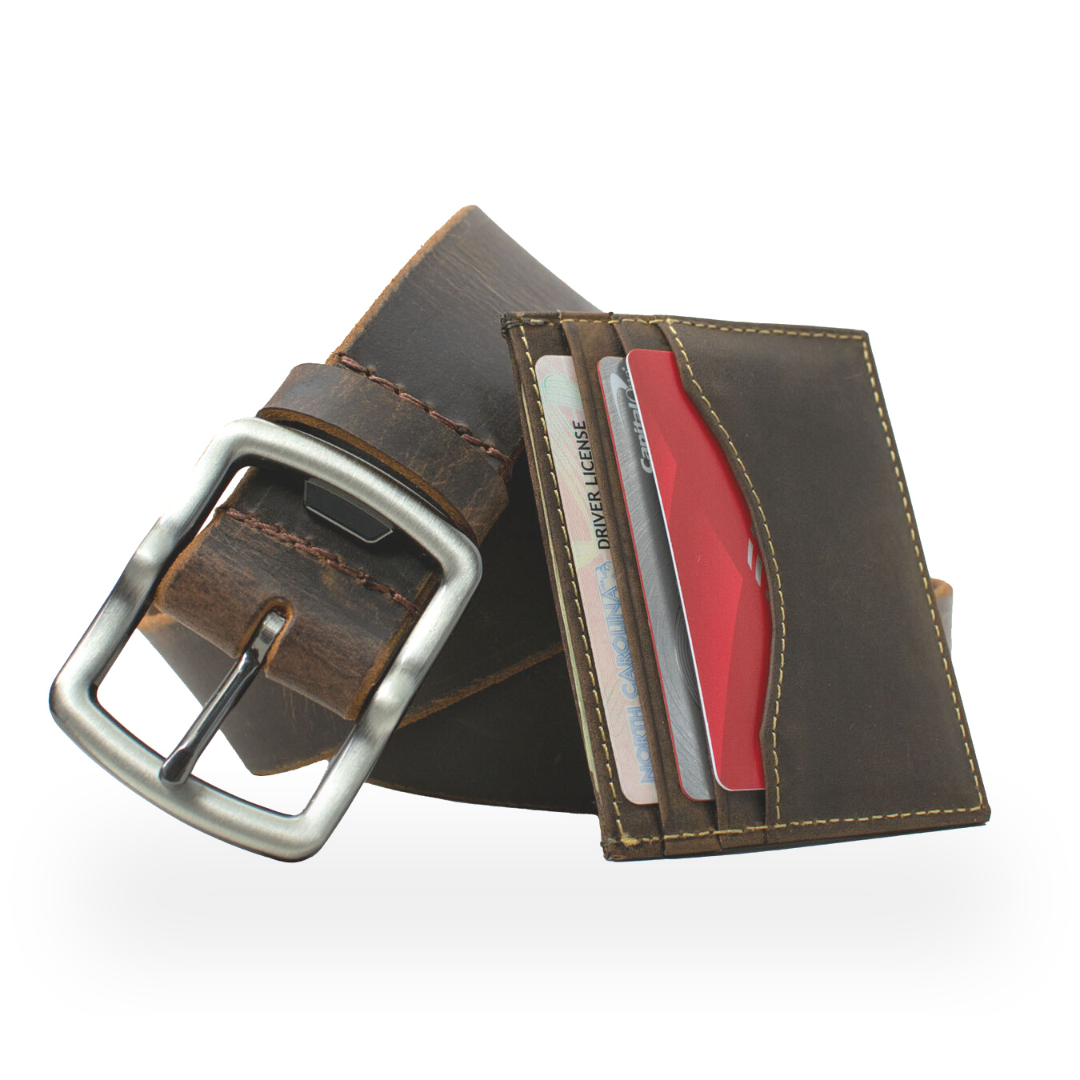 Renard Solide Brown Leather Zip Wallet RW27057 - Gifts for him