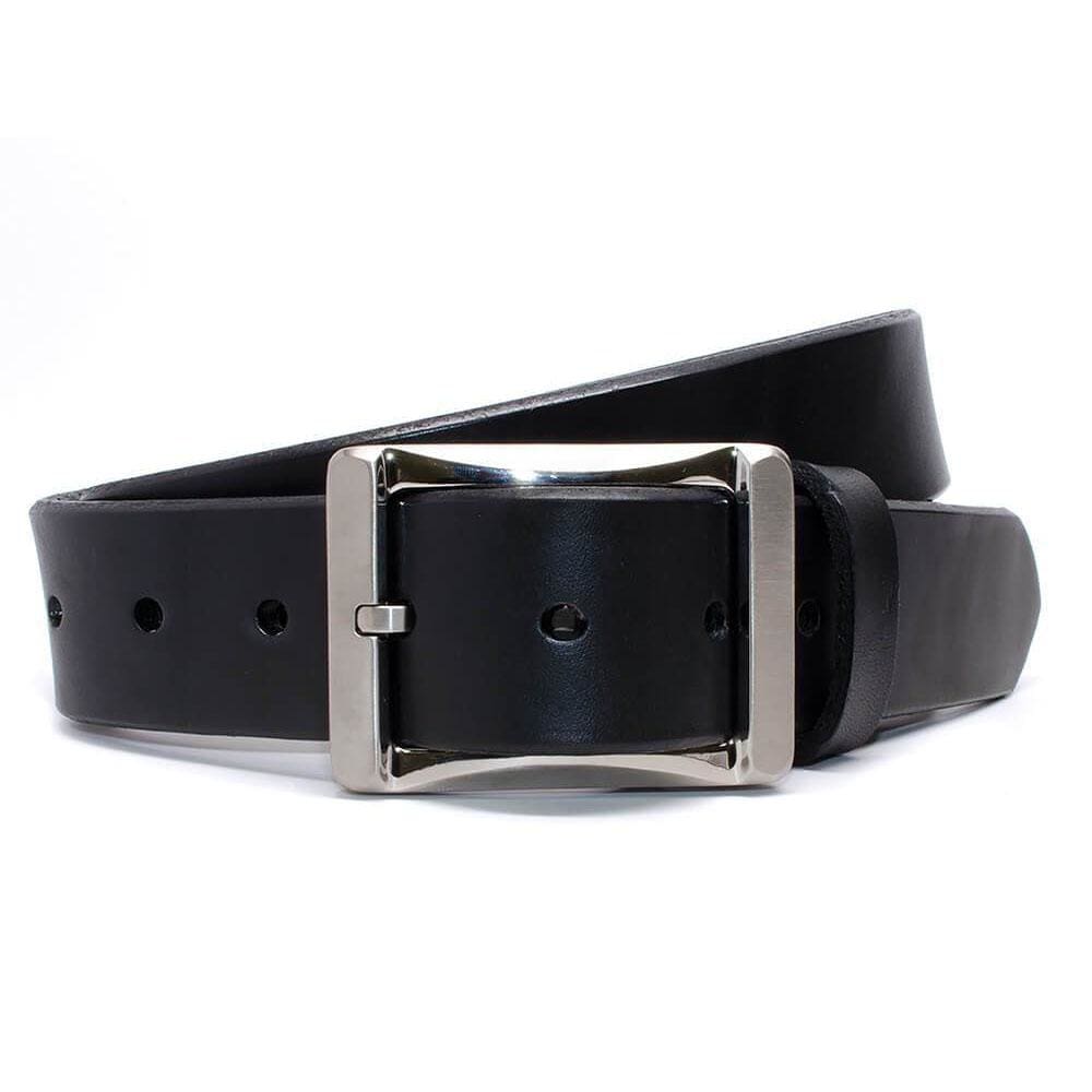 Nickel Free Belt - AJ's Gun Belt By Nickel Smart® | Extra thick black leather belt,