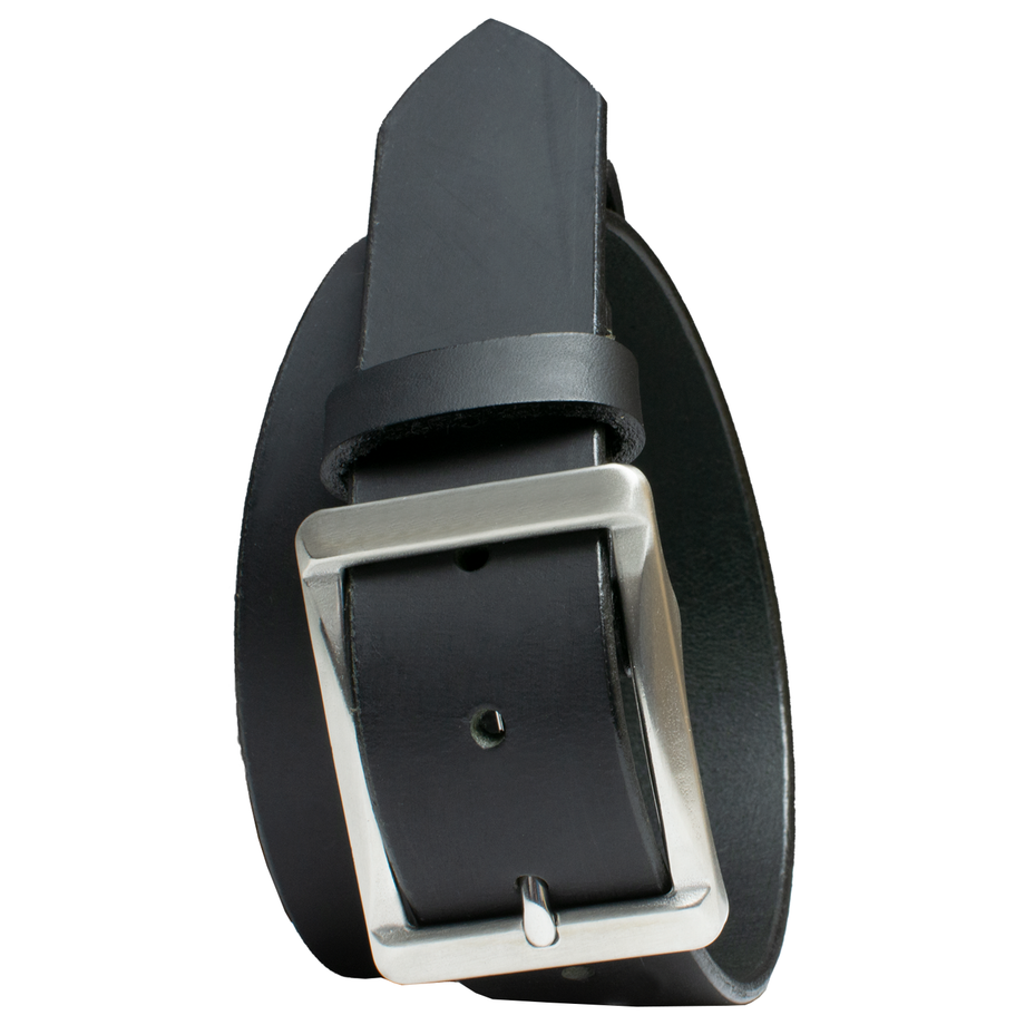 The Classified Black Leather Belt by Nickel Smart®