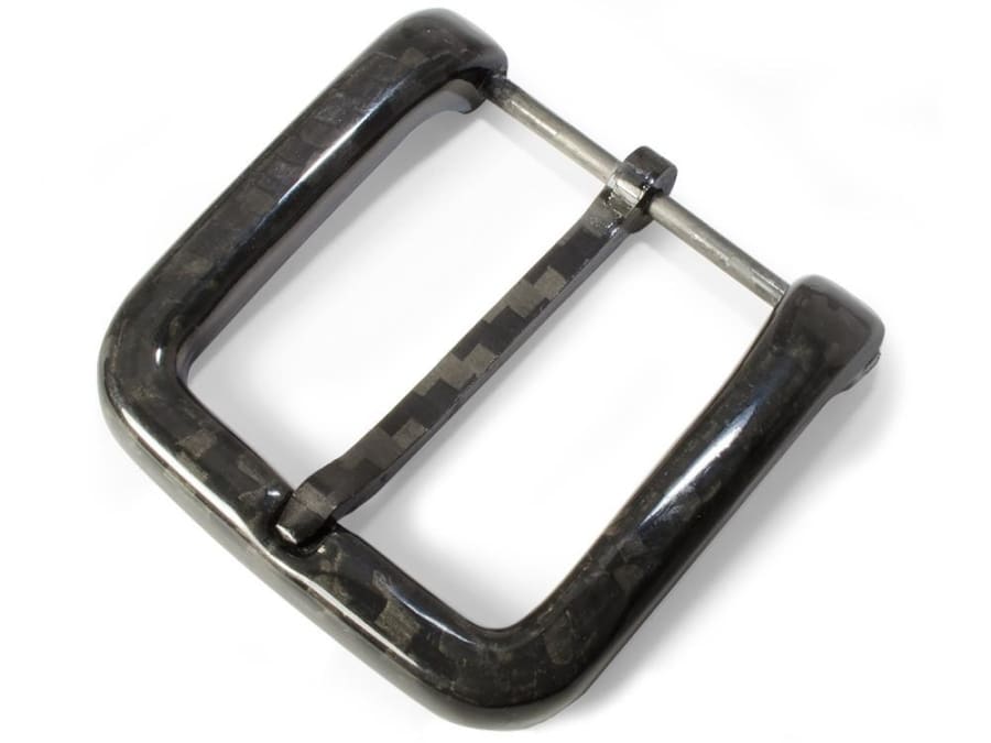 thumbnail image 2 of Carbon Fiber Wide Pin Brown Belt By Nickel Smart Please Choose... / Brown / Carbon Fiber/Leather 2 of 9