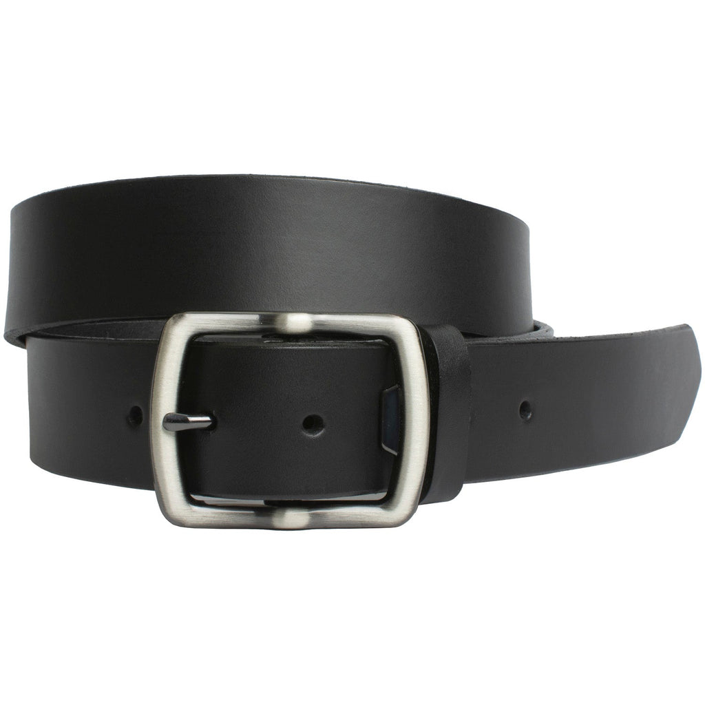 Cold Mountain Belt. Black with Gray Buckle. Unique, casual zinc alloy buckle. Gunmetal gray finish