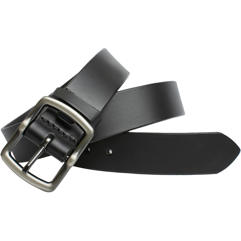 Cold Mountain Belt. Black with Gray Buckle. Bottle opening feature opposite to central single pin