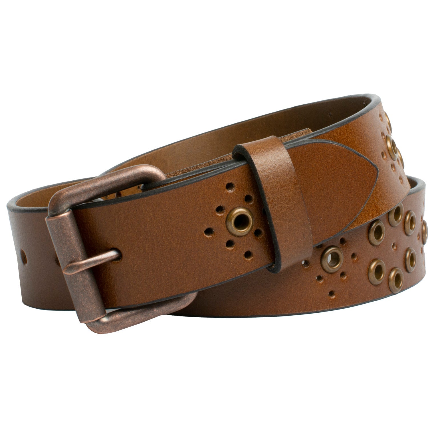 Nickel Free Women's Belts -- Ashe and Avery Belt Set 44 inch / Black and Brown / Zinc Alloy/Leather