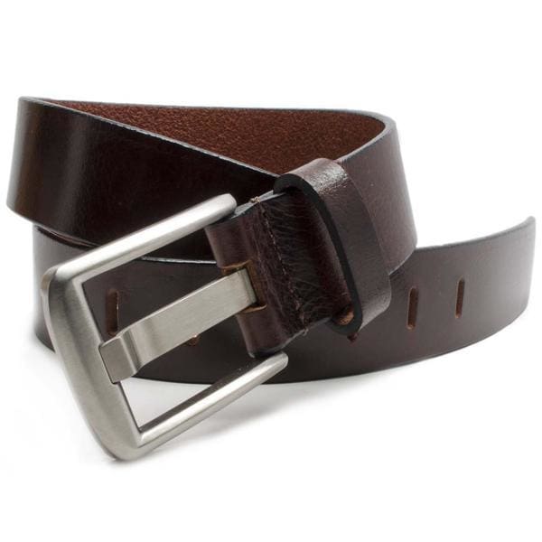 Jericho's Favorite Belt Set. Titanium Wide Pin Brown Belt. Unique wide pin buckle design 1.5 inches