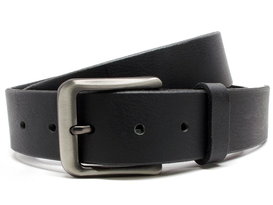 Smoky Mountain Black Leather Belt II by Nickel Smart®