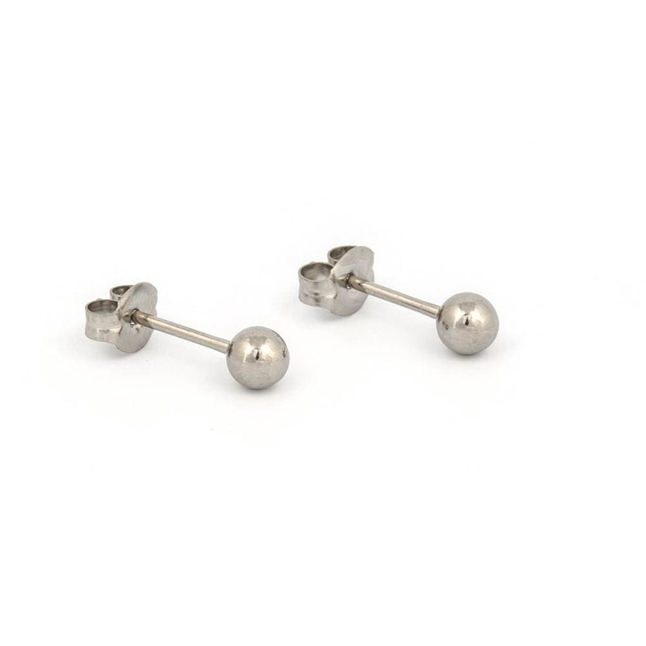 Globe Stud 10mm Hypoallergenic Earrings | Rowan | Hypoallergenic earrings,  Stud, Silver