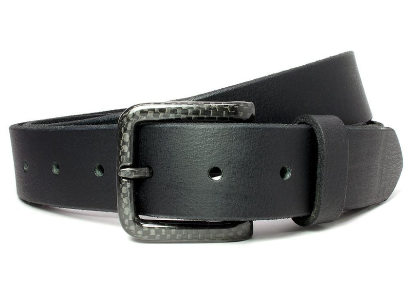 The Specialist Black Leather Belt | Carbon Fiber Belt | Lawyer Belt ...
