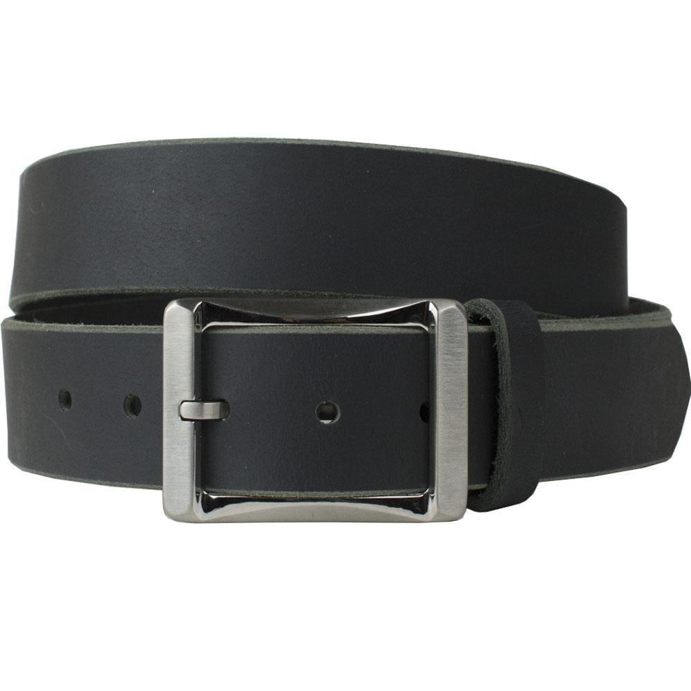 Titanium Work Belt II (Black) by Nickel Smart 32 inch / Black / Titanium/Leather Titanium Work Belt II (Black) by Nickel Smart 32 inch / Black / Titanium/Leather