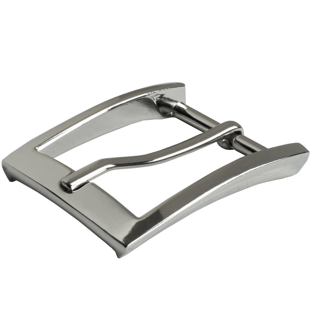Uptown Buckle by Nickel Smart. Squared design, zinc alloy buckle fits 1⅜ inch (35 mm) belt straps.